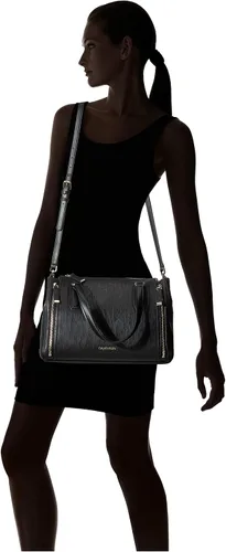 Vista 8 de Calvin Klein Reyna Novedad Satchel Combo Caramelo Talla única