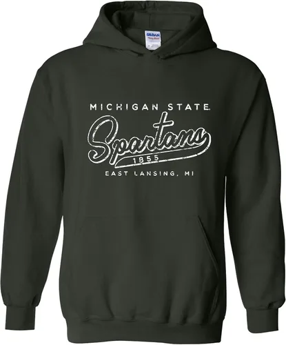 Vista 7 de UGP Campus Apparel NCAA Road Trip Script, sudadera con capucha de color del equipo, universidad, universidad