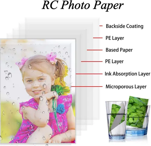 Vista 7 de Koala Ultra Premium - Papel fotográfico satinado de 8.5 x 11 pulgadas y papel fotográfico brillante pesado, 72 libras para impresora de inyección