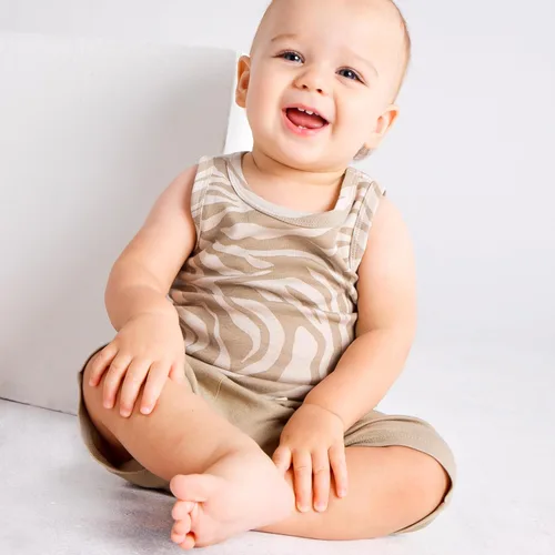 Vista 33 de HonestBaby Camisetas musculares sin mangas 100% algodón orgánico para bebés y niños pequeños, niñas