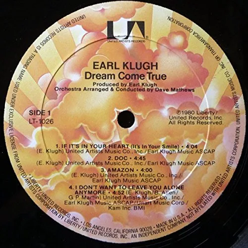Vista 3 de Dream Come True, Earl Klugh, Lp, Vinyl Record, UA, 1026