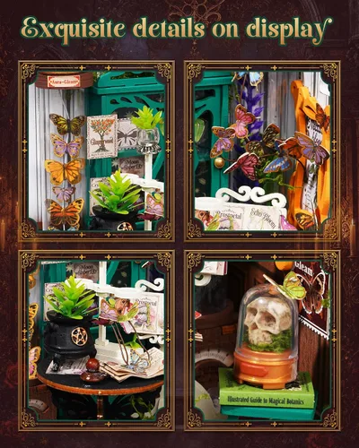 Vista 3 de Rolife Kit de casa de muñecas en miniatura para estudiar la naturaleza Taller de Pociones