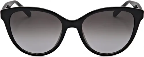 Vista 2 de Salvatore Ferragamo Gafas de sol Cat Eye Full Rim, montura negra y lente gris degradado SF1073S001