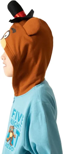 Vista 3 de Five Nights At Freddy's Big Face Freddy Hood - Sudadera con capucha de manga larga para niño