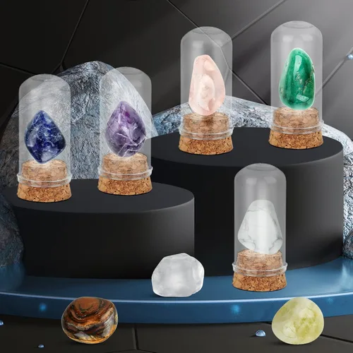 Vista 7 de Kit de excavación de piedras preciosas (forma única), gran kit de ciencia STEM para niños, excava tus propias 16 piedras preciosas reales, juguetes