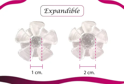 Vista 4 de Protectores de tacón alto adaptables para caminar sobre la hierba cada tipo de zapatos de boda para mujer Blanco