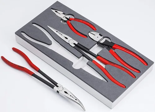 Vista 2 de KNIPEX - Herramientas 00 20 01 V16 - Juego de alicates automotrices de 4 piezas en bandeja de espuma (002001V16)