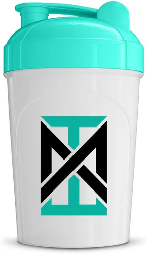 Vista 8 de MIXT Energy Botella agitadora, botella agitadora de 16 onzas, sin BPA y tecnología de mezcla de tapa (16 oz, negro)