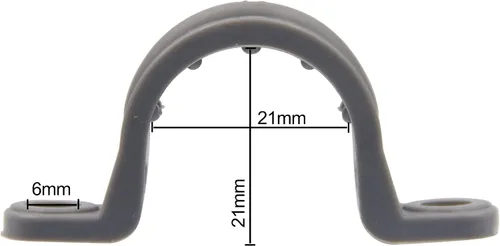 Vista 2 de ISPINNER 50 correas de tubo de PVC de 1/2 pulgada, correa de conducto de plástico de 2 agujeros para tuberías de PVC, conductos y cables