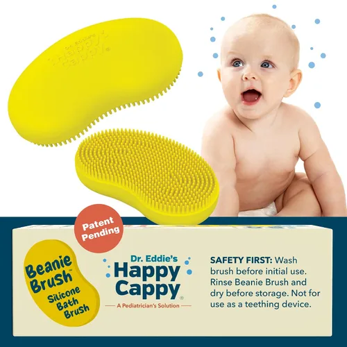 Vista 6 de Happy Cappy Cepillo para gorro, cepillo de cuna para bebés, cuidado