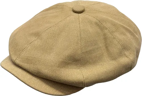 Vista 8 de Newsboy - Gorras de algodón para hombre, gorra de algodón clásica de 8 paneles para mujer (algodón, mezclilla)