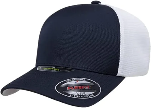 Vista 14 de Flexfit Melange Unipanel Trucker Cap Negro