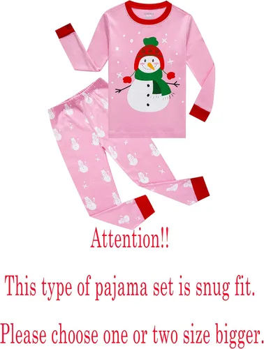 Vista 2 de Family Feeling - Conjunto de pijama para niños pequeños, 100% algodón, manga larga
