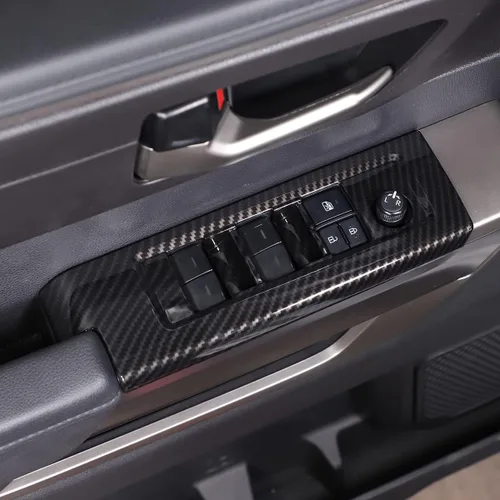 Vista 18 de Cubierta protectora para panel de botón de elevación de ventana de puerta de automóvil compatible con Toyot@Tundra/Sequoia 2022-2024, cubierta
