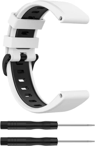Vista 7 de Paquete de 2 correas de reloj compatibles con Garmin Forerunner 955/955 Solar/945/935/745 Sport Quick Fit Pulsera para Garmin Instinct, Instinct 2