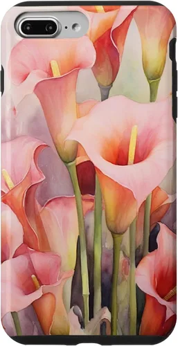 Vista 12 de Carcasa para iPhone 17 con diseño de flores de lirios de cala