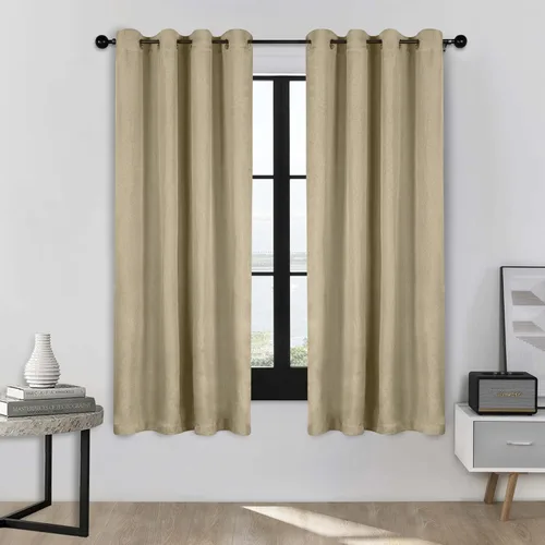 Vista 49 de Superior Linen Semi Blackout Curtains, Room Darkening, Bedroom, Drapes, Kitchen, Living Room Window Accents, Sun Blocking, Grommet Header, Classic