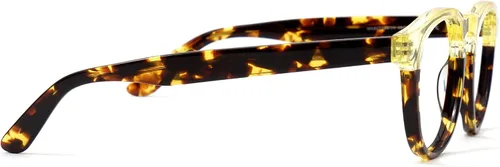 Vista 3 de Zeelool Gafas de bloqueo de luz azul redondas vintage para mujer Bess WA807246