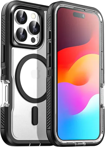 Vista 16 de AICase Funda para iPhone 13 Pro Max [compatible con Magsafe], protección magnética resistente contra caídas, cuerpo completo, a prueba de golpes, a