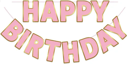 Vista 23 de Pancarta de Feliz Cumpleaños con Purpurina Negra - 9 pies Pre-Ensartada Sin Bricolaje Cartel de Fondo para Fiestas, Adultos, Niños, Mujeres