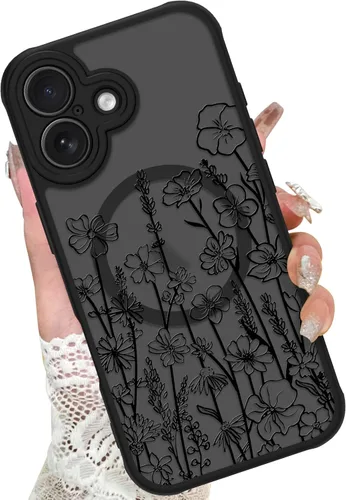 Vista 71 de KANGHAR - Funda para iPhone 11 [Compatible con Magsafe] Patrón estampado de leopardo Lindo guepardo Funda protectora magnética para niñas, mujeres