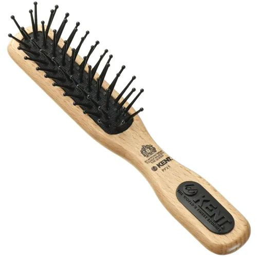 Vista 9 de Kent PF20 Cepillo de pelo de paleta de cojín estrecho, cepillo desenredante para cabello largo, grueso y rizado, masajeador del cuero cabelludo
