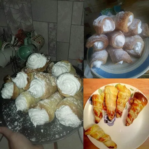 Vista 6 de 10 moldes de cuerno de crema para hornear, moldes de cono de croissant de acero inoxidable de 5 pulgadas