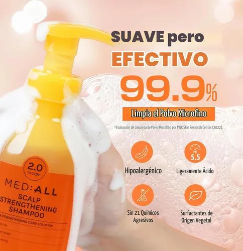 Vista 3 de MED:-ALL MEDIALL Champú fortalecedor del cuero cabelludo (10.1 fl oz, cítricos)