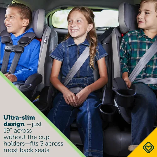 Vista 4 de Safety 1st EverSlim - Asiento de automóvil convertible 4 en 1, clip de pecho SecureTech, ultra delgado, 4 modos de bebé a refuerzo, asiento