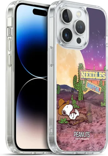 Vista 48 de Head Case Designs Funda de gel con licencia oficial de Peanuts Nebula Cactus Needles Snoopy Space Cowboy [protección de grado militar] compatible