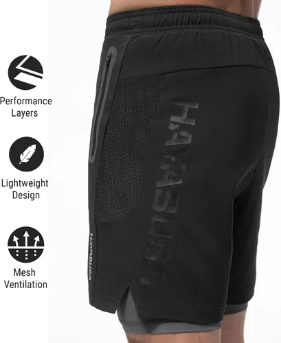 Vista 2 de Hayabusa Pantalones cortos de rendimiento en capas para hombre