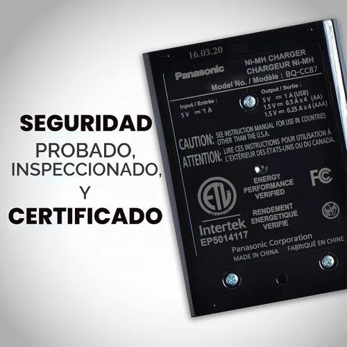 Vista 7 de Panasonic BQ-CC87AKBBA Eneloop pro - Cargador de batería individual avanzado con tecnología de carga portátil, color negro