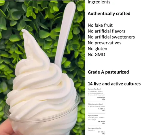 Vista 4 de Pumjil Mezcla de helado, mezcla de helado suave probiótico, ideal para yogur congelado y batidos, 55 porciones por caja, mezcla suave para servir