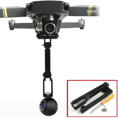 Vista 7 de Conveniente N3D Impreso Panorama Cámara Soporte Soporte Gancho Colgante para DJI Mavic PRO Drone Accesorio Parte