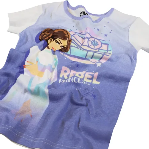 Vista 3 de Star Wars Girls' 2-Piece Snug-fit Cotton Pajamas Set