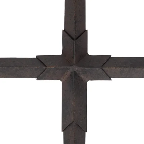 Vista 5 de Dicksons Cruz de pared metálica de bronce de pátina de 15 x 12 pulgadas