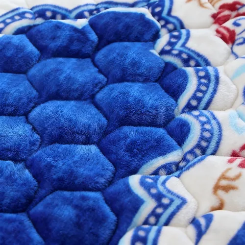 Vista 5 de JE JOUE Alfombra de oración musulmana, islámica, suave, grande, para oración islámica, islámica, gruesa para hombres y mujeres, Janamaz, Sajadah Azul