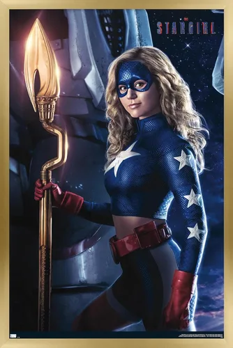 Vista 15 de Trends International DC Comics TV Stargirl - Póster de pared de arte clave, 22.4 pulgadas de largo x 14.7 pulgadas, versión enmarcada de madera