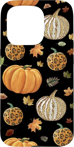 Vista 14 de iPhone 16 Falling leaves Autumn and Pumpkin Happy Fall Phone Case