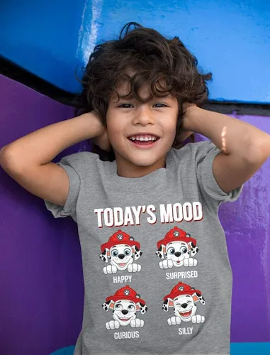 Vista 3 de Camisa de la Patrulla Canina Chase Marshall Rubble Skye Nickelodeon para niños pequeños