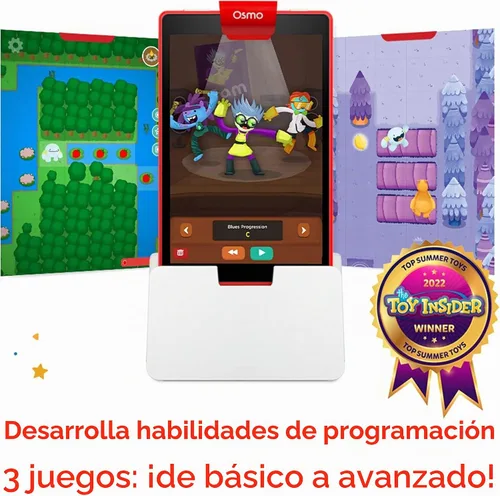 Vista 3 de Osmo - Kit de inicio de codificación para tablet Fire - 3 juegos educativos de aprendizaje Edades 5-10+ - Aprende a codificar, fundamentos