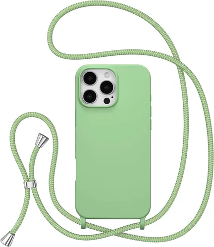 Vista 65 de ZTOFERA Funda para iPhone Air con correa, funda cruzada para teléfono con cordón ajustable para el cuello en los hombros, silicona suave a prueba