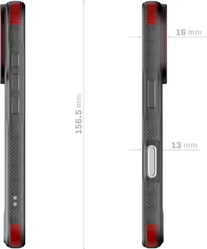Vista 152 de Ghostek Covert Clear - Funda transparente para iPhone 15 Plus, silicona a prueba de golpes, compatible con accesorios Apple MagSafe, funda Negro