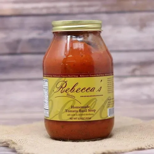 Vista 4 de Rebecca's Bistro Sopa de tomate y albahaca 32.9 oz