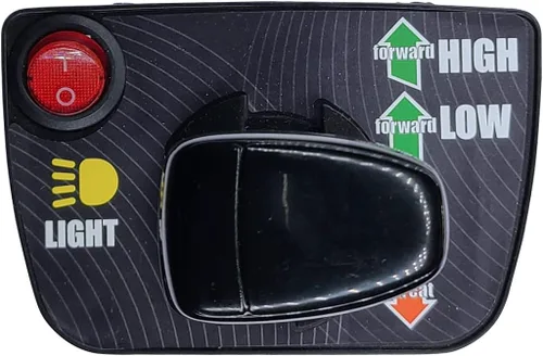 Vista 2 de La palanca de cambios incluye interruptores para accesorios de tractor de paseo para niños de 12 V