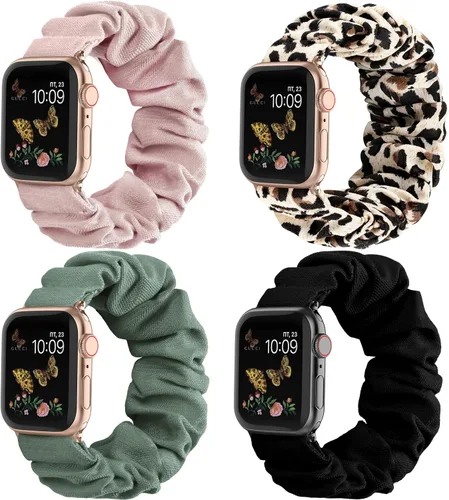 Vista 16 de Recoppa - Correa elástica compatible con Apple Watch de 1.49, 1.61, 1.65, 1.57, 1.73 y 1.77 pulgadas, con bonito estampado, banda elástica