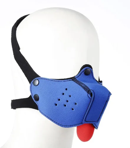 Vista 10 de Bozal de neopreno para cachorro, capucha para perro, máscara de juego, color negro