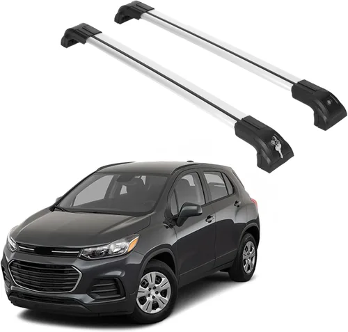 Vista 9 de ERKUL Barras transversales de techo resistentes de 220 libras para Chevrolet Chevy Trax 2013-2022 Soportes de metal sólido Barras transversales