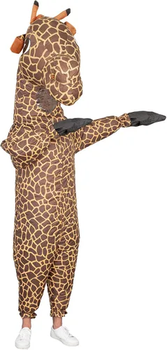 Vista 5 de Traje inflable unisex de jirafa para adultos, disfraz de Halloween y cosplay