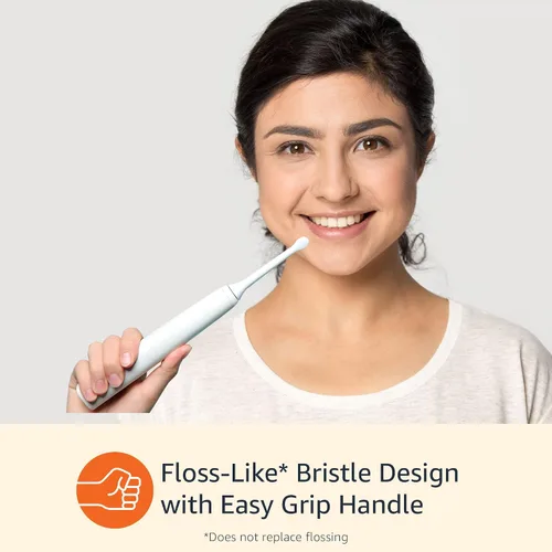 Vista 5 de Amazon Basics Braun Cabezales de cepillo de dientes eléctrico de repuesto, cerdas similares a hilo dental para eliminación de placa, se adapta a